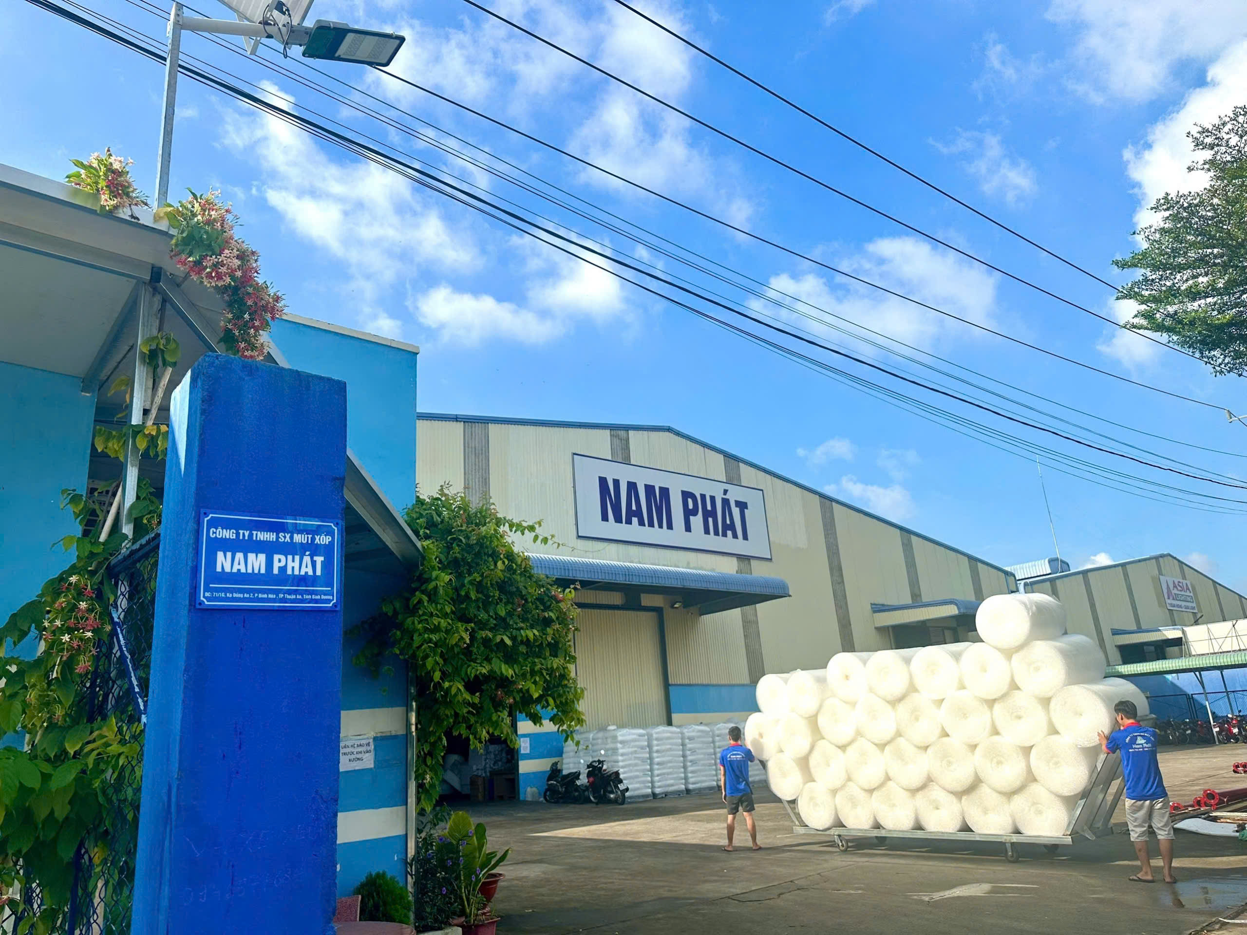 nhà máy xốp pe foam